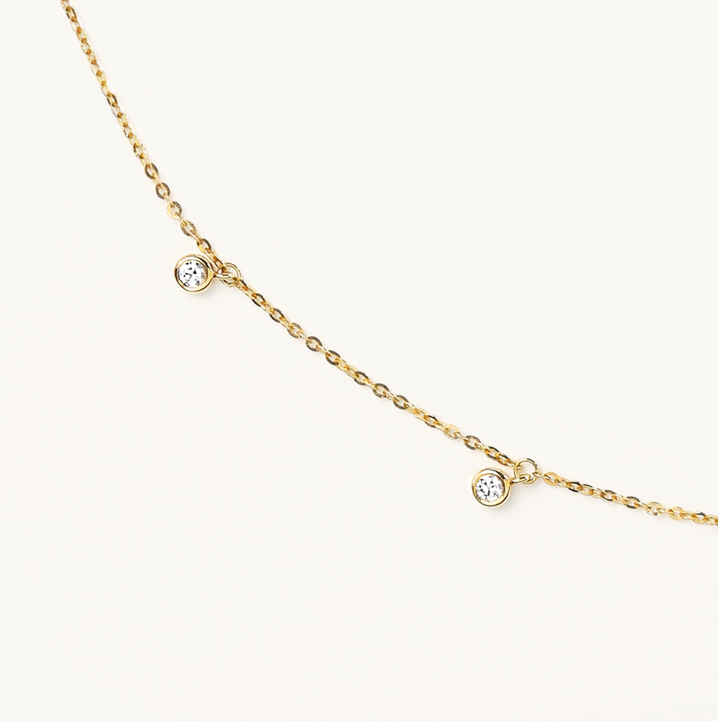 Dainty Diamond Adjustable Necklace