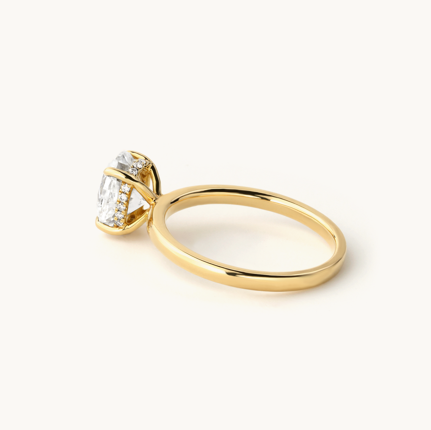 Solitaire Oval 1CT Engagement Ring