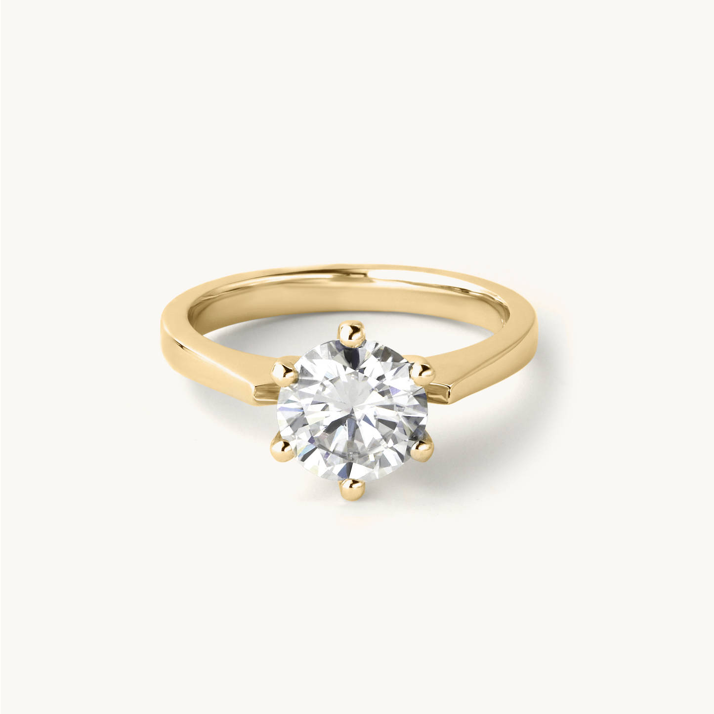 Solitaire Round 1.5CT Engagement Ring