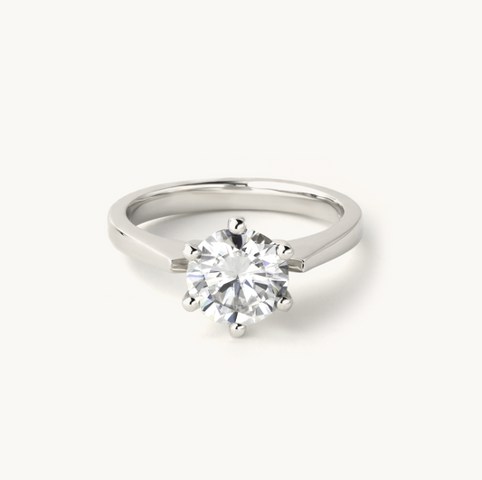 Solitaire Round 1.5CT Engagement Ring